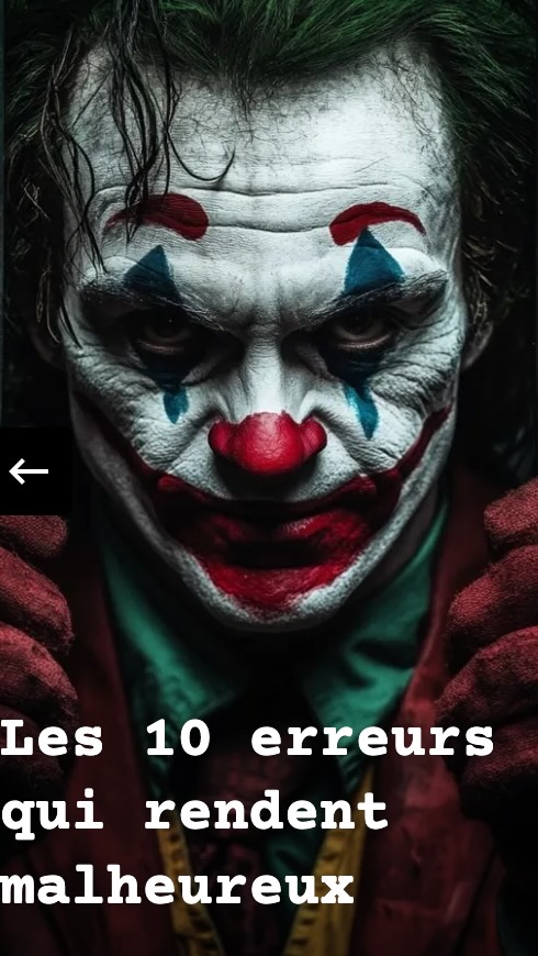 Salut les vieux ! 😊  Aujourd’hui, on aborde “Les 10 erreurs qui rendent malheureux”
Tu peux retrouver l’article sur mon blog « Etre-libre.com »  ❌ Erreur n°1 : Croire qu’on a raté sa chance  ❌ Erreur n°2 : Utiliser ses relations ratées comme excuse  ❌ Erreur n°3 : Changer pour plaire  ❌ Erreur n°4 : Vivre dans le drame
L
❌ Erreur n°5 : Vivre uniquement dans « demain »  ❌ Erreur n°6 : Se concentrer sur ce qui manque  ❌ Erreur n°7 : S’acharner sur ce qu’on ne peut pas changer  ❌ Erreur n°8 : Sacrifier son bonheur pour celui des autres  ❌ Erreur n°9 : Oublier qui on est  ❌ Erreur n°10 : Vivre dans la peur de décevoir  ➡️La vie ne sera jamais parfaite.
Jamais.
Il y aura toujours des imprévus et des doutes.
Mais même l’imparfait peut devenir beau…avec un peu d’amour. Et un peu d’humour.  ➡️Moi ?
L’erreur que je fais le plus souvent… c’est la numéro 7.
M’attarder sur ce que je ne peux plus changer.
J’apprends tous les jours à me pardonner. À accepter que tout n’est pas parfait. Moi le premier !  ➡️Et toi ?
Laquelle de ces 10 erreurs te parle le plus ?